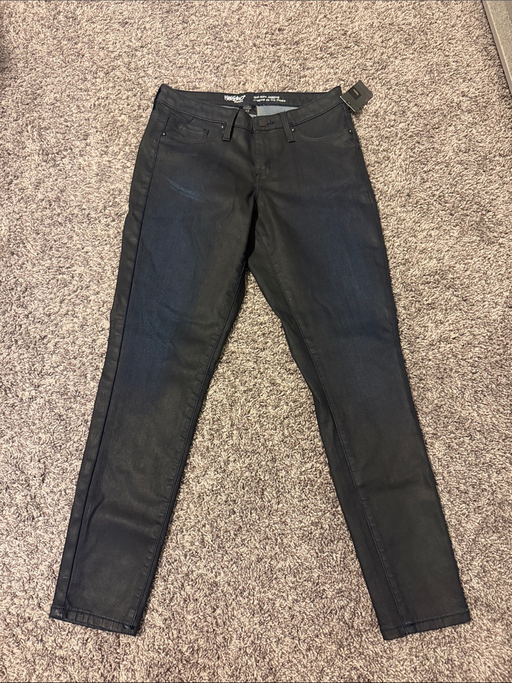 Women’s Black Coated Skinny Jeans